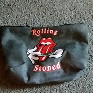 Rolling stoned makeup bag